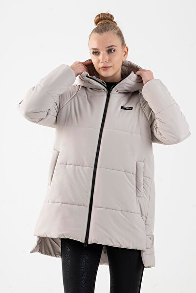 MARATON Oversized Women's Hooded Stone- Coat
