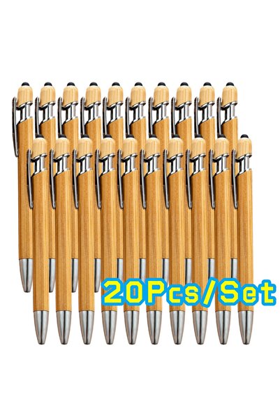 Choice 20Pcs 1-100pcs Bullet Type 1.0 Bamboo Stylus Ballpoint Pen Touch Scree...