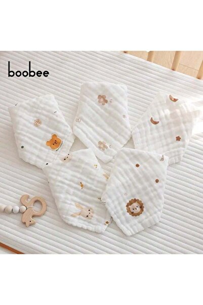 Choice One Size Cute Animals 5Pcs Baby Saliva Towels, Ultra-Soft and Comforta...