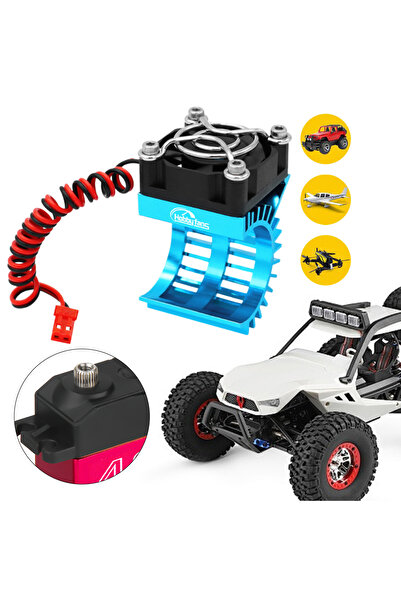 ALLOYSEED RC Motor Heat Sink 5V Cooling Fan for 1/14 1/16 1/18 370 380 390 RC...