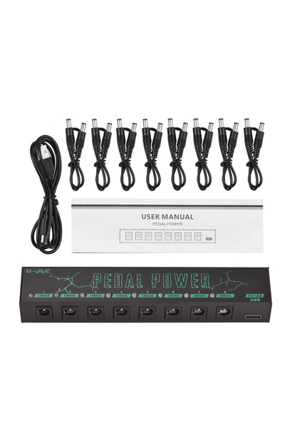 Choice طاقة دواسة الجيتار M-VAVE، مزود طاقة لتأثيرات الجيتار، 8 منافذ تيار مس...