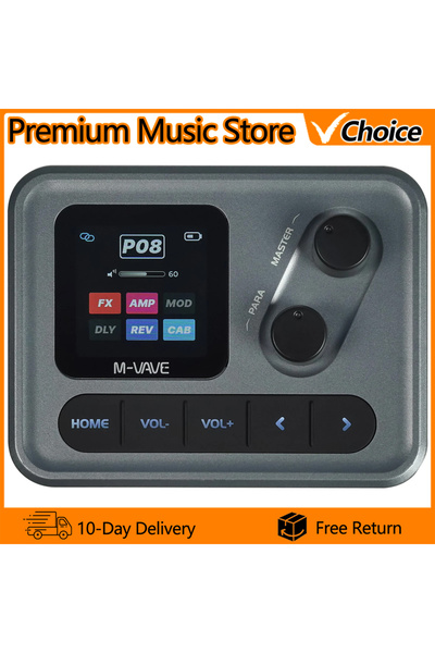 Choice Pocket AMP M-VAVE Guitar Multi-Effects Processor Pocket AMP 1.54" HD S...