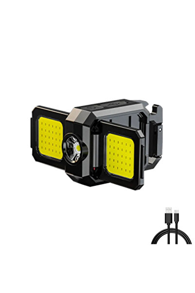 Choice مصباح يدوي صغير قابل لإعادة الشحن يعمل بتقنية أيونات الليثيوم، مزود بح...