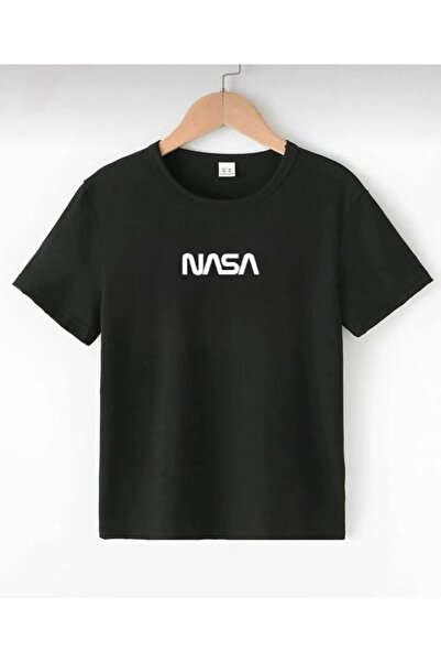 EYAX MODA Tricou cu imprimeu NASA pentru fete/băieți