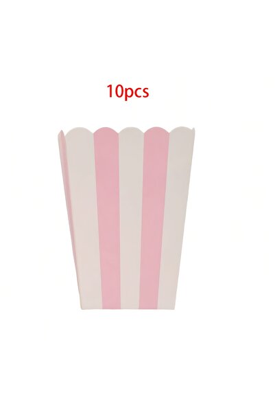 choice2 علبة فشار وردية اللون، ارتفاع 10.5 سم، 10 قطع، 10/20/50 قطعة، كيس فشا...