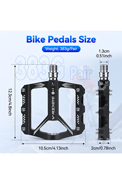 Choice طقم دواسات دراجة هوائية من روكباي، توفر الجهد، مصنوعة من سبائك الألومن...