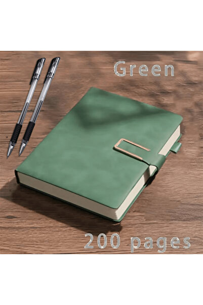 Choice green A5 Leather Notebook/Vintage Soft Cover Diary/Flat Seam Binding/S...