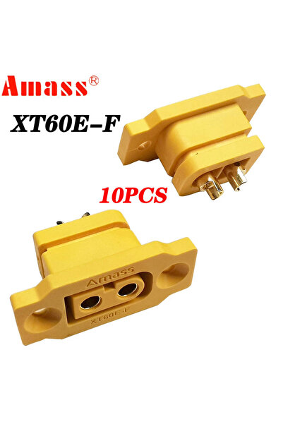 Choice 10 قطع من موصلات Amass XT60E-F الأنثوية ذات التيار العالي، مطلية بالذه...