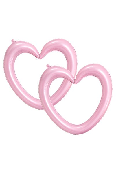 Choice Other 2 Pieces 2-Pack Photo Frame Heart-Shaped Pink Balloons, Photo Fr...