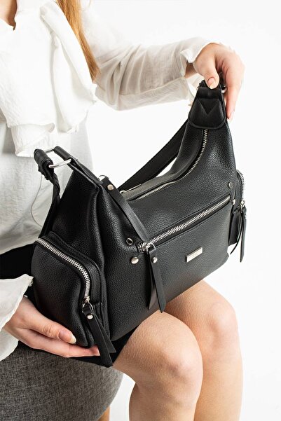 KIRASE Women's Quality Leather Shoulder and Shoulder Bag with Two Side Pocket...