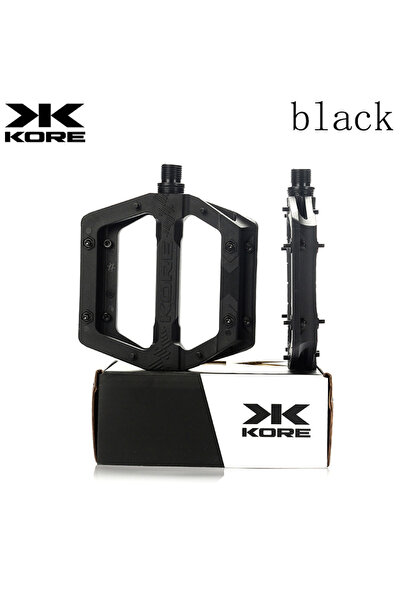 Choice دواسات دراجة هوائية سوداء من KORE، مصنوعة من النايلون المقاوم للانزلاق...