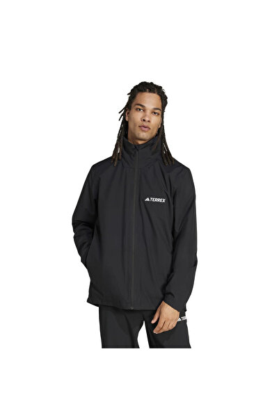 adidas Ανδρικό μαύρο μπουφάν με κουκούλα Multi Essentials 2L