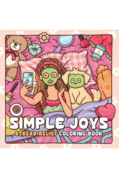 Choice كتاب تلوين "متعة بسيطة متعددة" لفتاة لطيفة وحيواناتها الأليفة، كتاب رس...