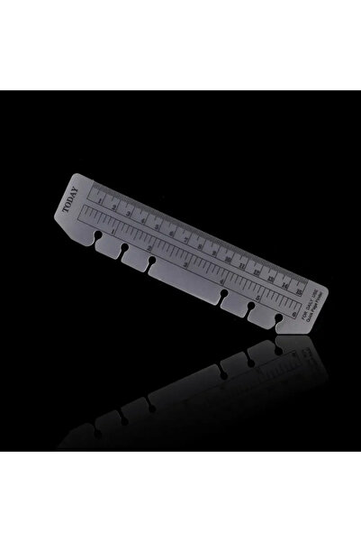 Choice Personal Transparent Plastic Bookmark Ruler for 6 Holes Binder Noteboo...