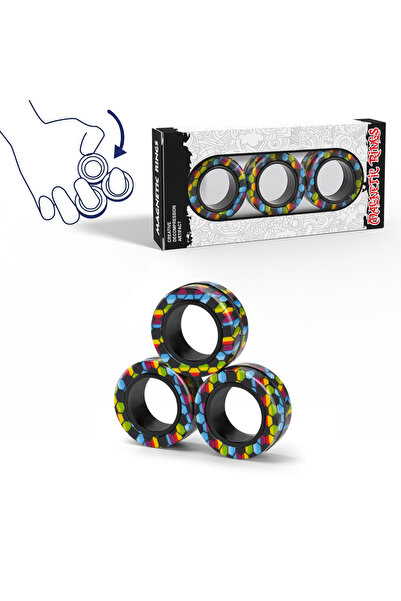 Choice مجموعة حلقات مغناطيسية، فكرة رائعة لمجموعة ألعاب التململ، مناسبة لاضطر...