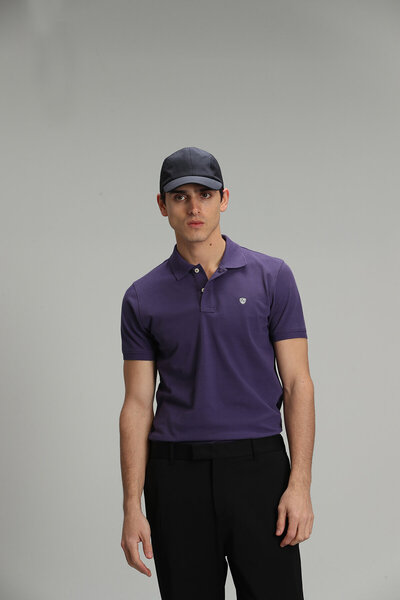 Lufian Tricou pentru bărbați Laon Sports Polo Guler Mov