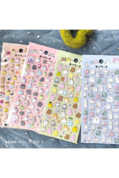 Choice 4 قطع من ملصقات راتنج الإيبوكسي الكريستالي اللطيف على شكل أشباح، بتصام...