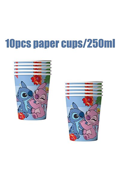 Choice 10pcs cup Lilo and Stitch Birthday Party Decorations Tableware Kit Pla...