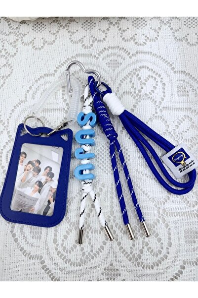 Choice سلسلة مفاتيح يدوية الصنع من الحبل المنسوج، تحمل صورة فرقة سوبر جونيور ...