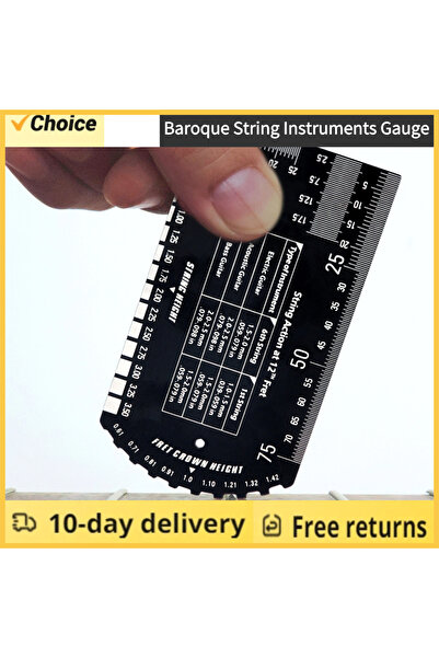 Choice Baroque String Instruments Gauge String Action Gauge Ruler Pocket-size...
