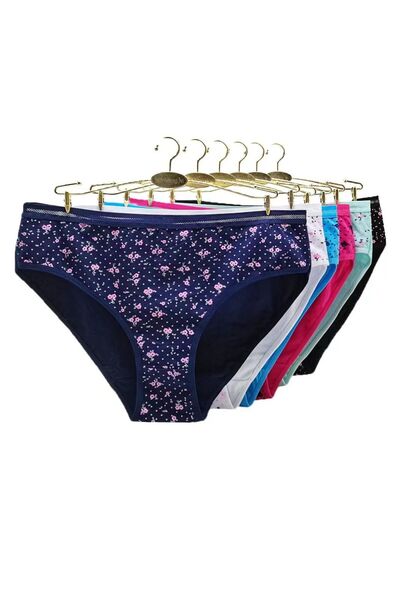 Zeemey Women's Underwear Set of 6 Cotton Breathable Bikini