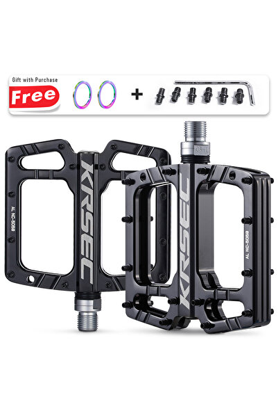 Choice دواسات دراجة هوائية سوداء من نوع BLACK P و TC4 PW KRSEC CNC بثلاثة محا...