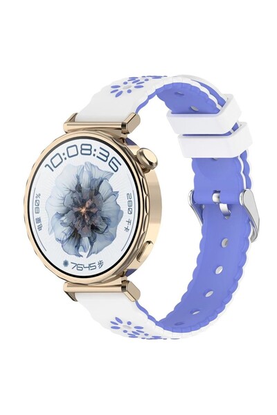 redmud teknoloji Huawei Watch Gt6 / Gt4 / Gt5 41 mm Compatible 18 mm Flower P...