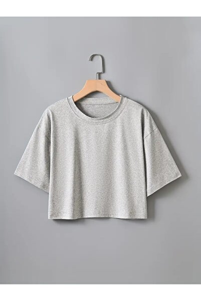 EYAX MODA supradimensionat CROP tricou