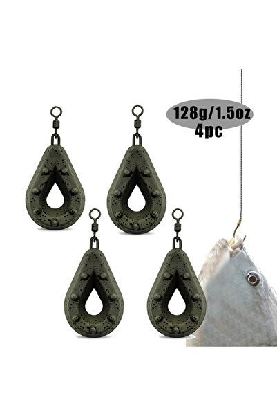 Choice 4 قطع من أوزان الرصاص لصيد الأسماك من يوتو، وزن 128 غرام، شكل دمعة مع ...