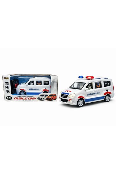 NASYONEL TOYS 112 Ambulans Oyuncak Araba | Çek Bırak Işıklı Sesli Acil Servis...