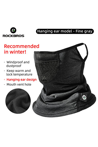 ROCKBROS قناع وجه شتوي لركوب الدراجات LF7580-3، دافئ ومقاوم للرياح، مصنوع من ...