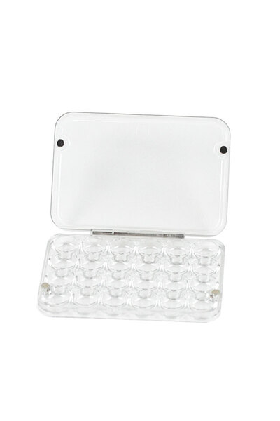 Choice 1pcs Portable 24-Slot Moisturizing Box for Watercolor Paints, 0.8ml x ...