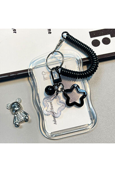 choice2 حامل بطاقات شفاف A3 بتصميم موسيقى البوب ​​الكورية، سلسلة مفاتيح، جراب...