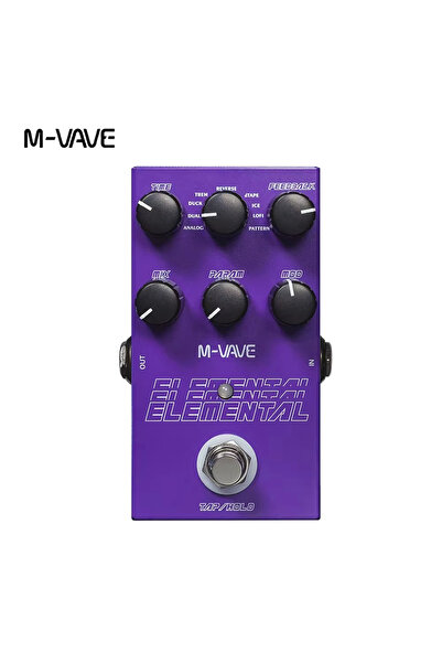 Choice1 Elemental M-VAVE Elemental Digital Delay Pedal,9 Vintage Amp Effects,...