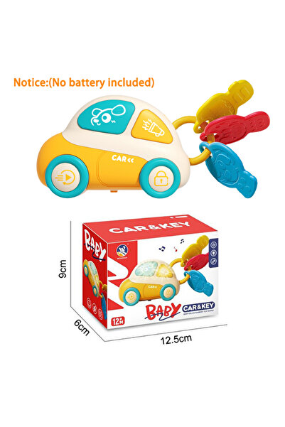 Choice عضاضة على شكل مفتاح سيارة، ألعاب تسنين للأطفال مع موسيقى وضوء، عضاضة م...