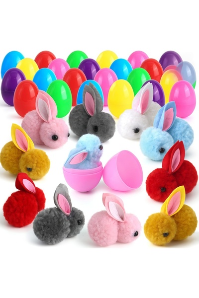 Choice 12 بيضة على شكل أرنب عيد الفصح، متوفرة بأحجام 6/12/18/24 قطعة، مثالية ...