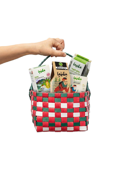 LAZİKA İki Kişilik Çay Seti-Siyah Çay, Bergamotlu Demlik Poşet Siyah Çay, El ...