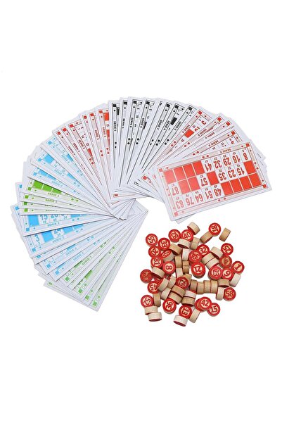 Choice مجموعة لعبة بينغو خشبية عتيقة، بطاقات كبيرة الحجم، نشاط عائلي ممتع للم...