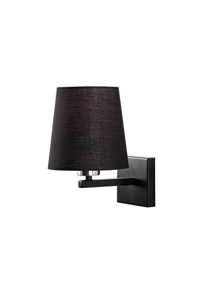 AmberLED Stylish Metal Body Single Sconce with Fuzzy Black E27 Compatible