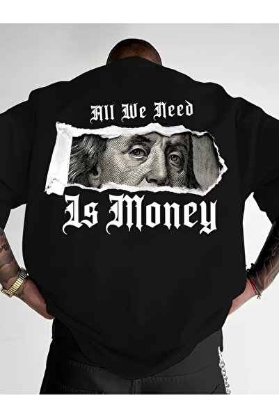 COMANCHERO Μπλουζάκι Unisex με στάμπα Us Money μπροστά-πίσω, σε μεγάλο μέγεθος