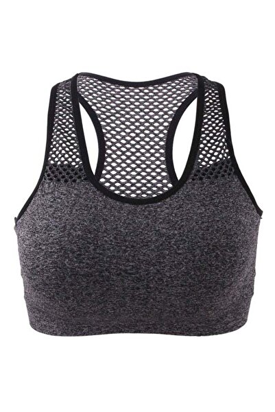 OUTAD Women’s Sports Bra Without Straps Quick Dry Mesh Fabric Gray