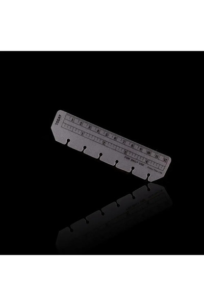 Choice A7 Transparent Plastic Bookmark Ruler for 6 Holes Binder Notebook, A5 ...