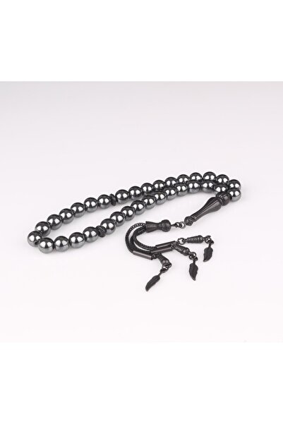 İnan Tesbih Hematite Natural Stone Sphere Cut Prayer Beads