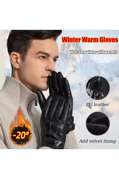 Choice black Winter Warm Full Fingers Waterproof Windproof Non-Slip Cycling O...