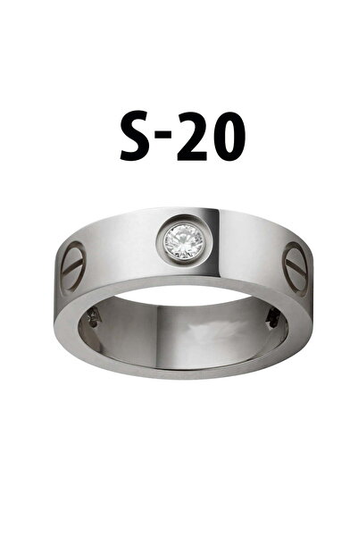 NKIE JEWELS Kartier Jewelled Ring Silver Color Size 20