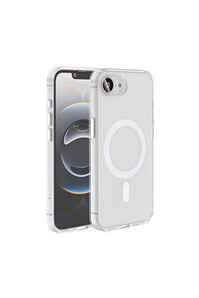 zore iPhone 16E Kılıf M-safe Şarj Özellikli Kamera Korumalı Kripto Kapak SARA...