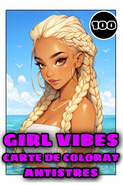 Girl Βιβλίο Ζωγραφικής - 100 Χαριτωμένες Εικονογραφήσεις - Ατμόσφαιρες