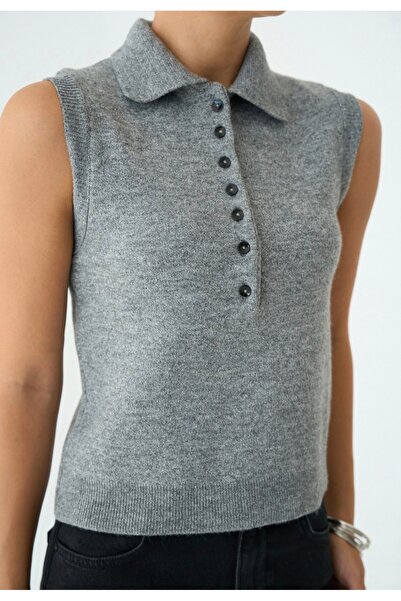 ALVWOMAN Shirt Collar Sweater