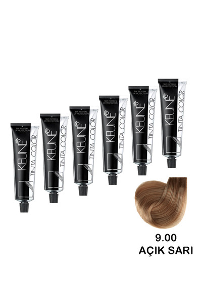 Keune Tinta Color Saç Boyası 60 ml - 9 .00 Uc Süper Küllü Açık Sarı - 6 Adet