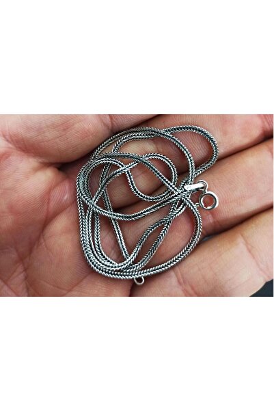 Genel Markalar Tilki Kuyruğu Gümüş Renk Erkek - Kolye Zincir